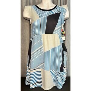 Roxy Dress NWT Girls Size Large Blue Print Surf Beach Vacation New Nordstrom